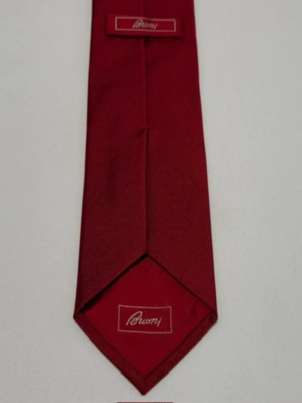 Brioni Solid Red Tie